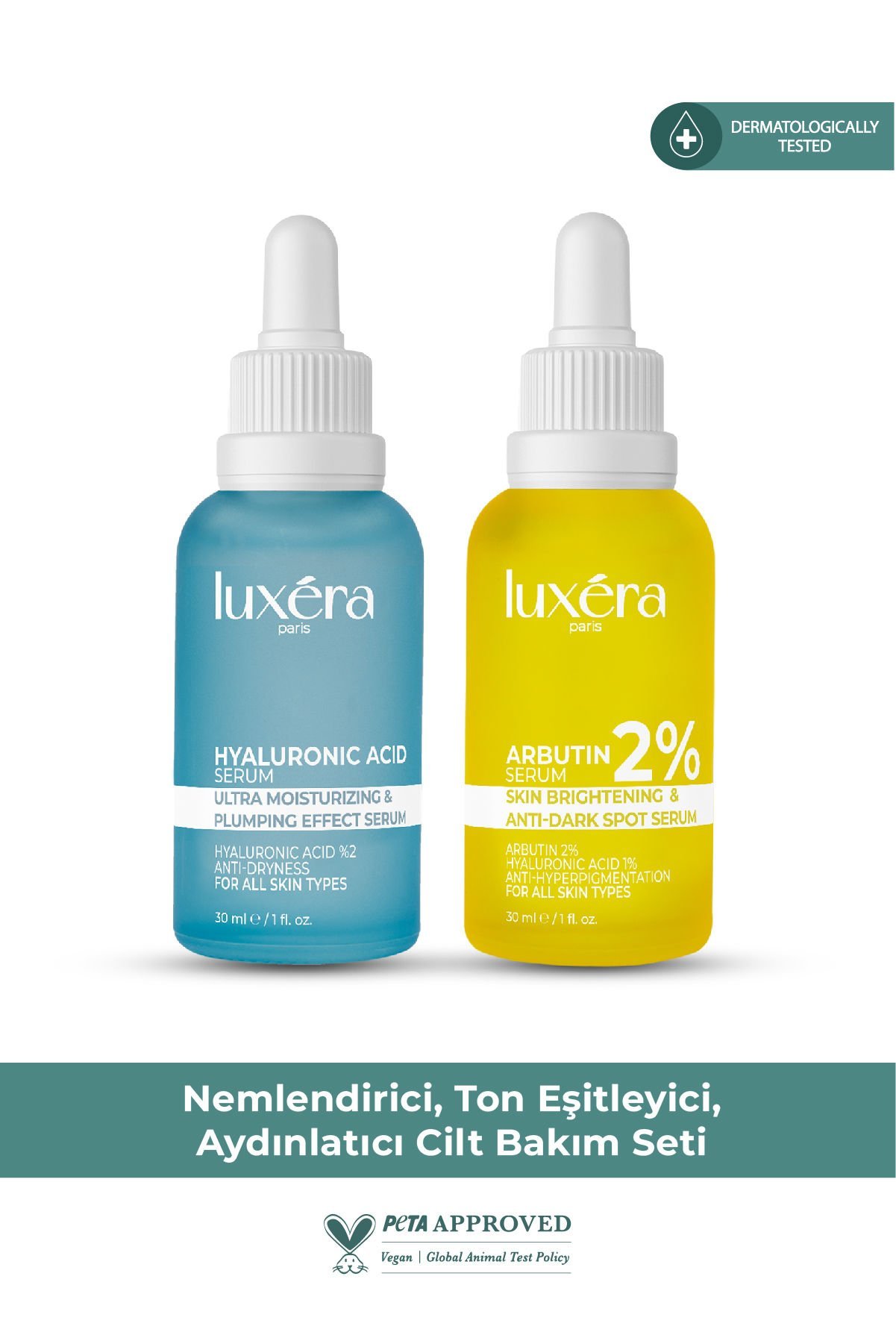 Nemlendirici, Ton Eşitleyici, Aydınlatıcı Cilt Bakım Seti