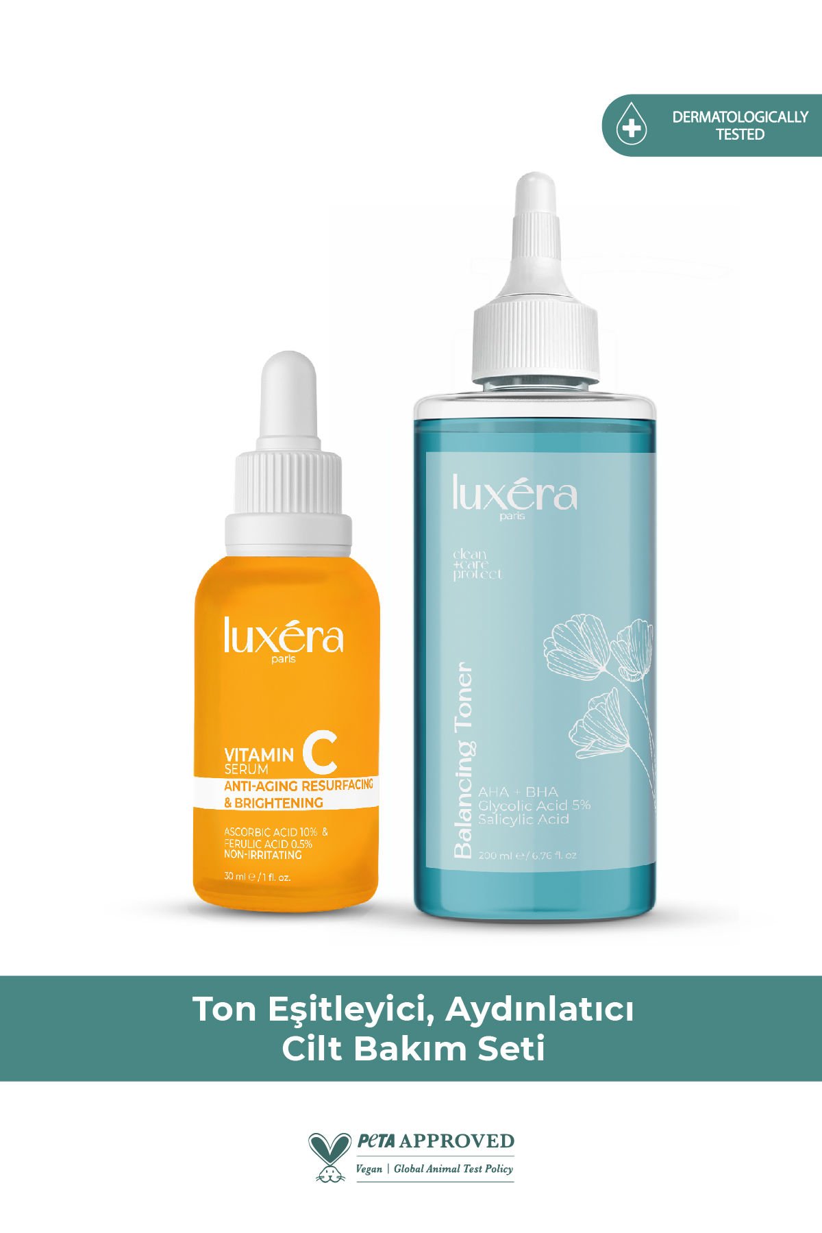 Siyah Nokta Karşıtı, Aydınlatıcı, Arındırıcı Ve Cilt Yenileyici Set (vitamin C + Tonik) 30ml+200ml