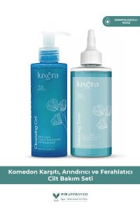 Komedon Karşıtı, Leke Baskılayıcı, Mikro Soyucu, Pürüzsüzleştirici Set (tonik + Temizleme Jeli)